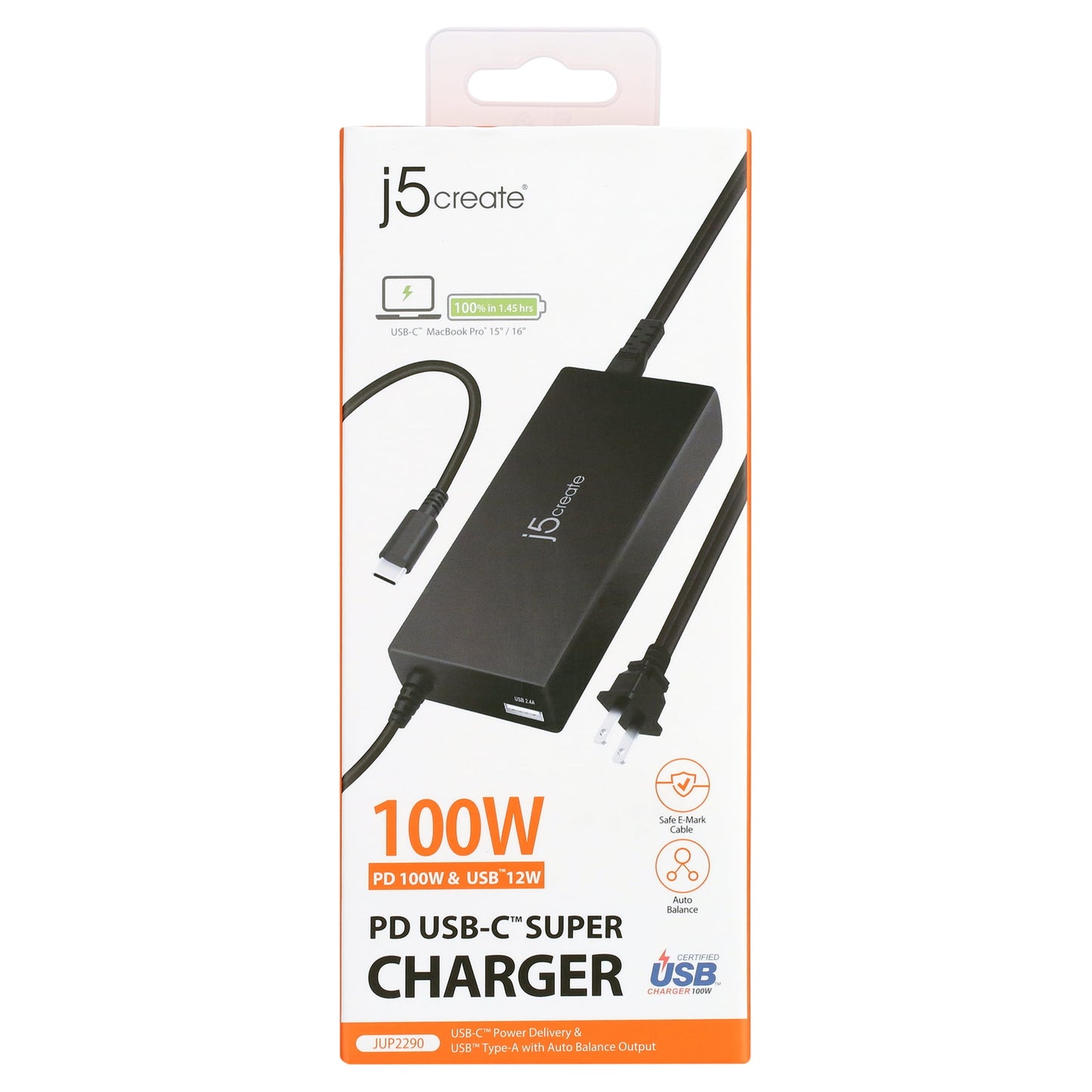 J5CREATE 100W PD USB-C SUPER CHARGER