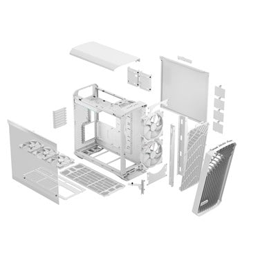 Fractal Design Torrent PC Case - White RGB Tempered Glass