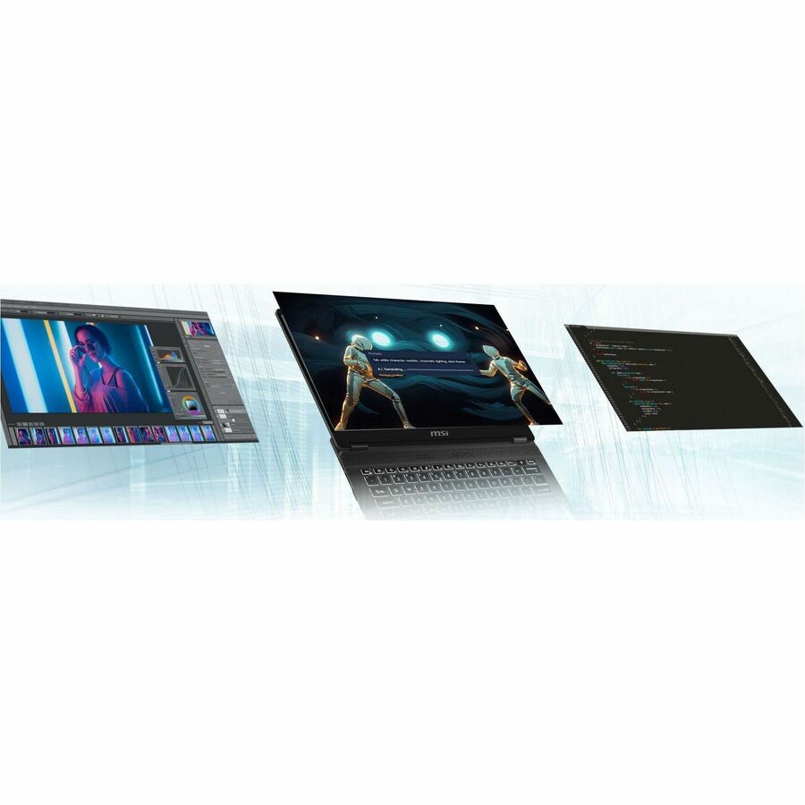 MSI Prestige 14 AI Studio C1V Prestige 14 AI Studio C1VEG-002UK 35.6 cm (14) Notebook - 2.8K - Intel Core Ultra 7 1st Gen 155H - Intel Evo Platform - 32 GB - 1 TB SSD - Stellar Gray