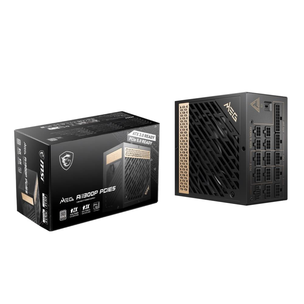 MSI MEG Ai1300P PCIE5 1300W 80 PLUS Platinum Fully Modular Power Supply