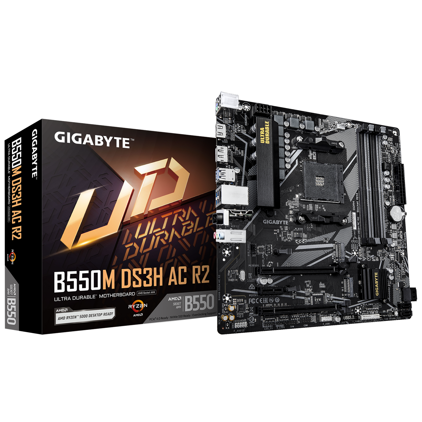 GIGABYTE AM4 B550M DS3H AC R2 M-ATX