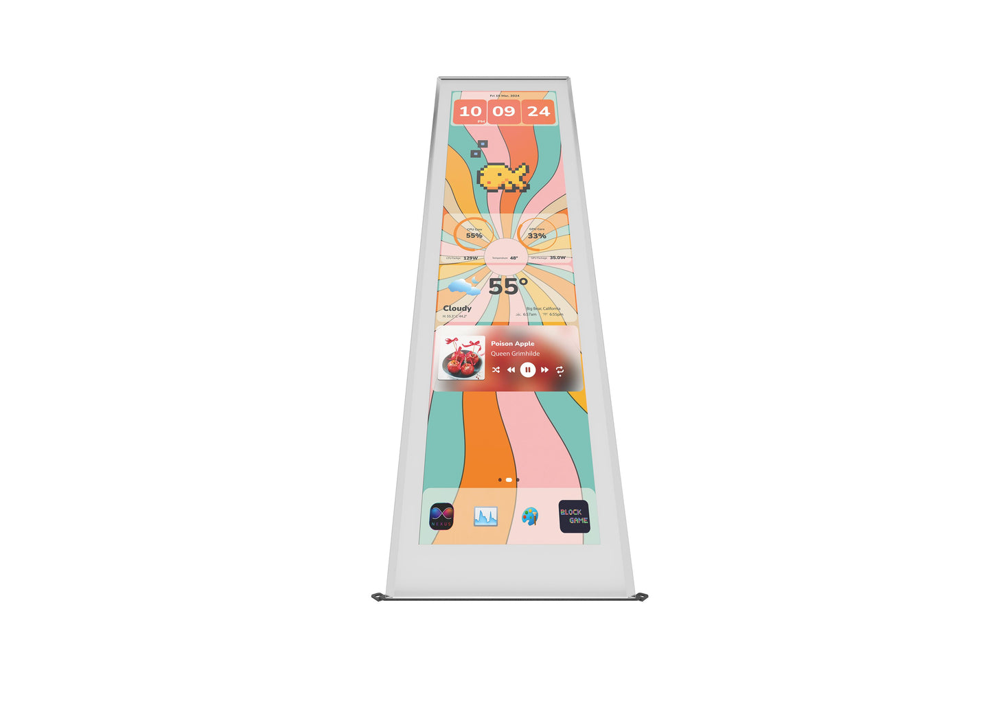 HYTE Y70 TOUCH INFINITE DISPLAY SNOW WHT