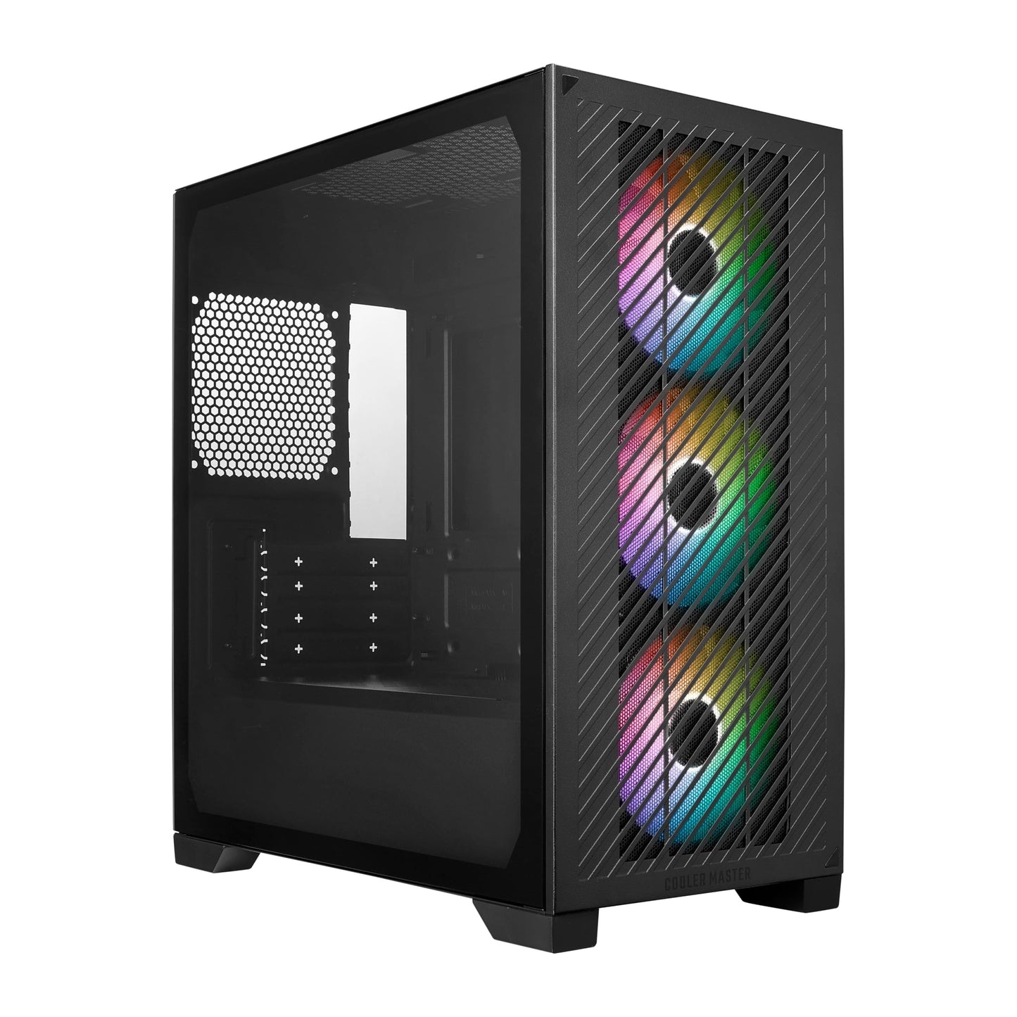 Hyte Elite 301 Mid Tower Gaming Case - White RGB Tempered Glass