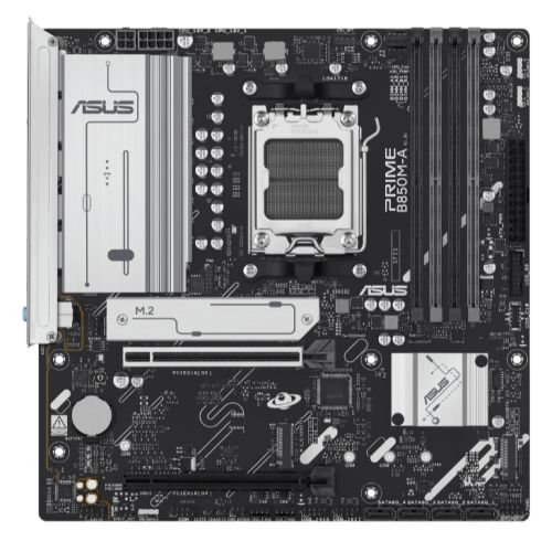 Asus PRIME B850M-A-CSM - Corporate Stable Model, AMD B850, AM5, Micro ATX, 4 DDR5, HDMI, 2 DP, 2.5G LAN, 3x M.2