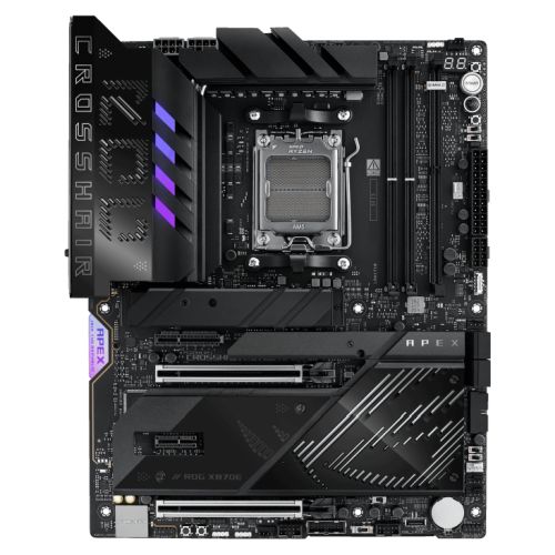 Asus ROG CROSSHAIR X870E APEX, AMD X870E, AM5, ATX, 2 DDR5, 2 USB4, Wi-Fi 7, 5G LAN, PD 60W, RGB, 5x M.2
