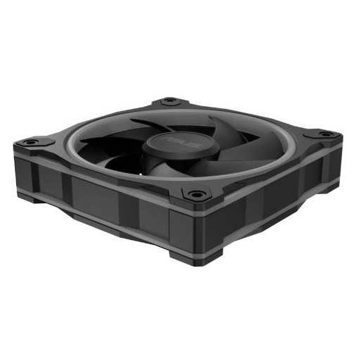 Asus Prime MR120 ARGB 12cm PWM Case Fan, Sleeve Bearing, 28mm Frame, Dual-Sided Lighting, 1600 RPM, Black