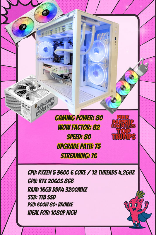 The Celestia – Ryzen 5 + RTX2060 | 16GB RAM | 1TB SSD | Gaming PC