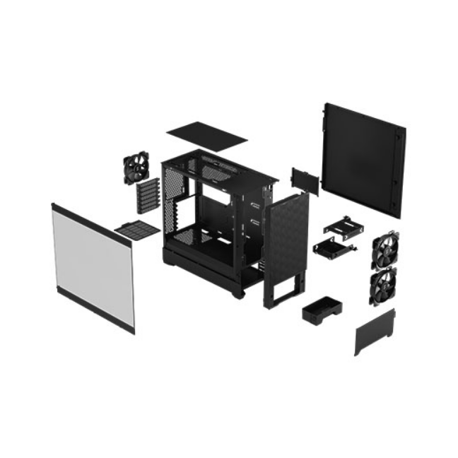 Clean Black Performance PC | i5-12400 | RTX 5060 8GB | 32GB DDR5 RAM | 1TB NVMe SSD | Windows 11