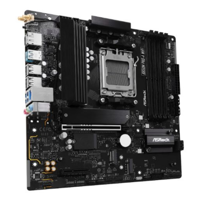 Clean Black Performance PC | Ryzen 5 7600X | RX 9060 XT 8GB | 32GB DDR5 RAM | 1TB NVMe SSD | Windows 11