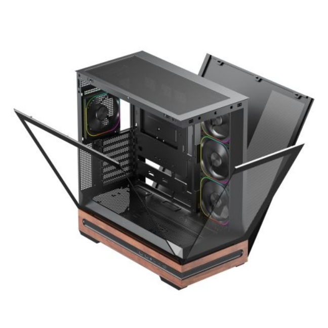 Clean Black Performance PC | Ryzen 5 7600X | RX 9060 XT 8GB | 32GB DDR5 RAM | 1TB NVMe SSD | Windows 11