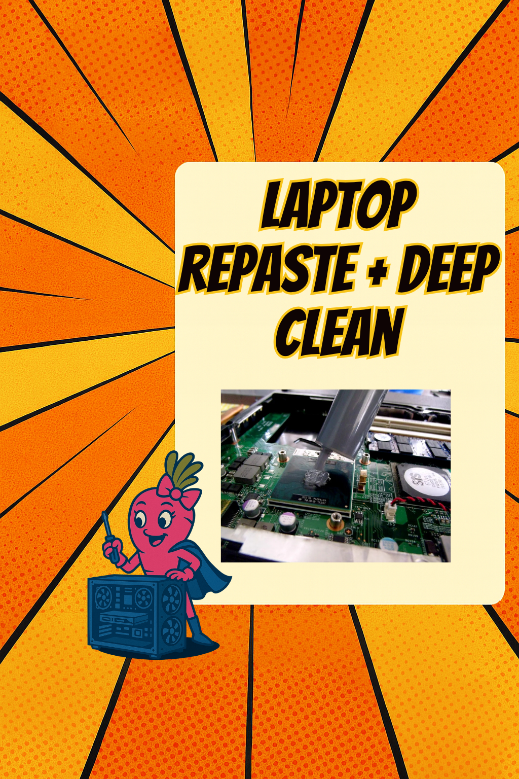 Laptop Deep Clean & Thermal Repaste Service