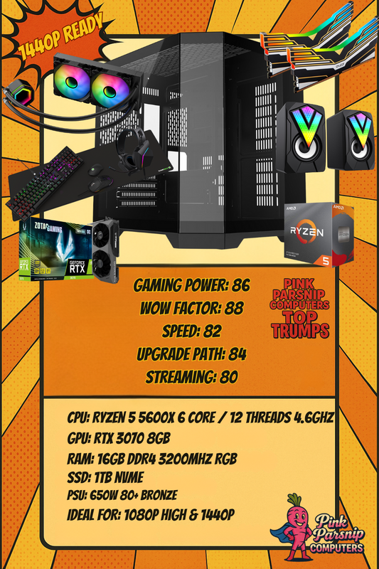 Eclipse AM4 Starter — Black Edition (RTX 3070 + Accessories Bundle)