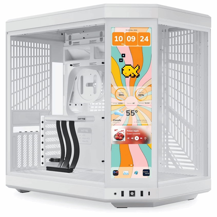 Hyte Touch โ Ryzen 7 7800X + RX 9070 XT | 32GB RAM | 2TB NVMe SSD | Gaming PC