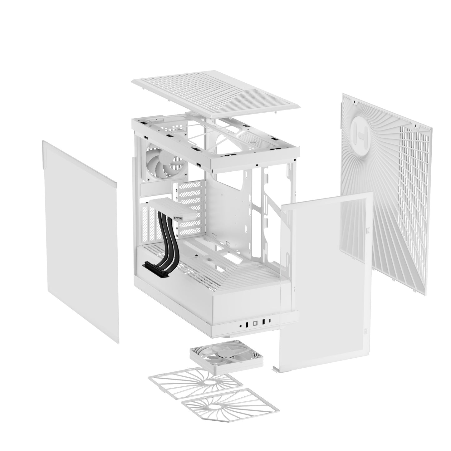 HYTE Y40 Mid-Tower ATX Case - Snow White