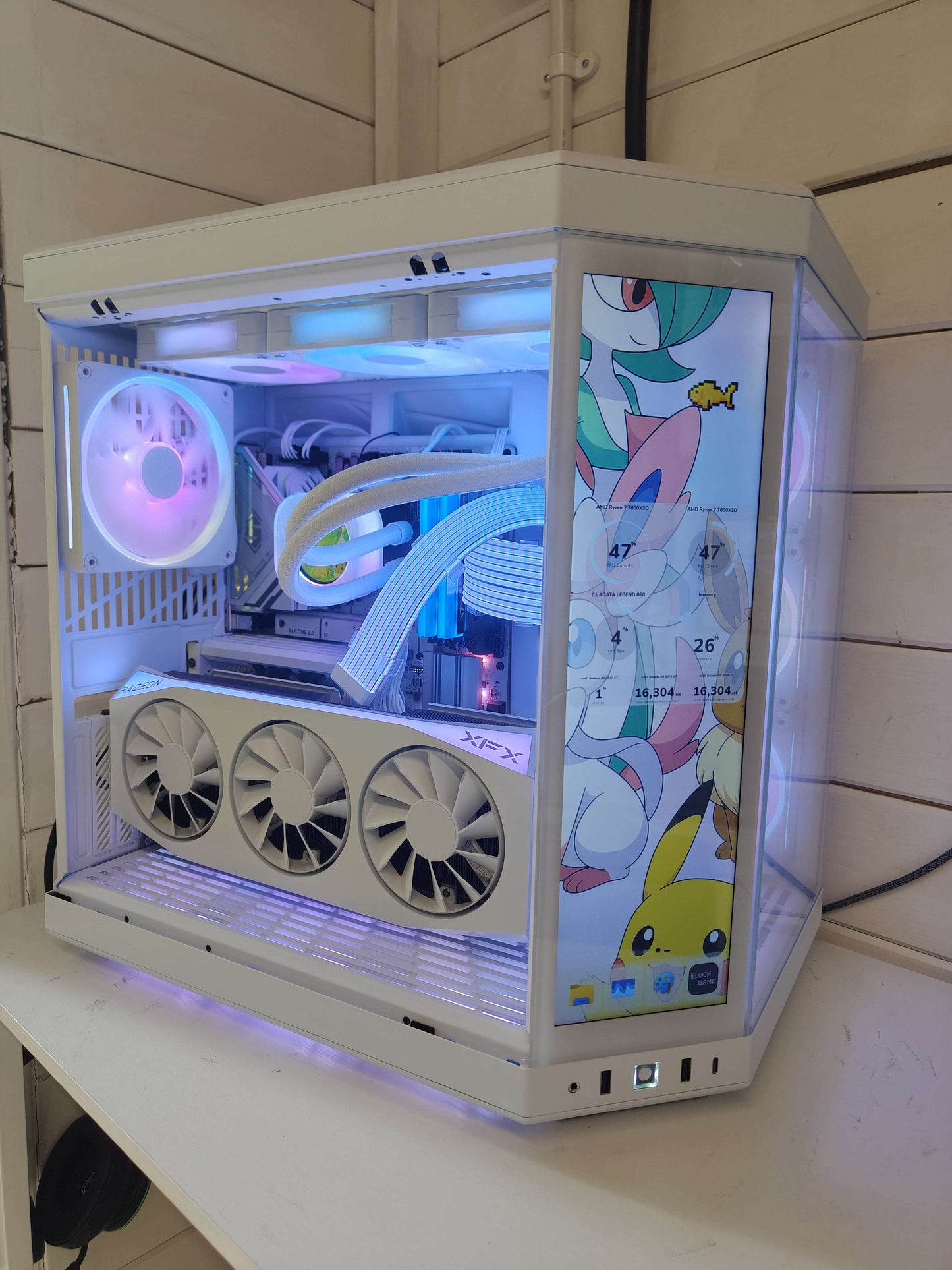 Hyte Touch โ Ryzen 7 7800X + RX 9070 XT | 32GB RAM | 2TB NVMe SSD | Gaming PC