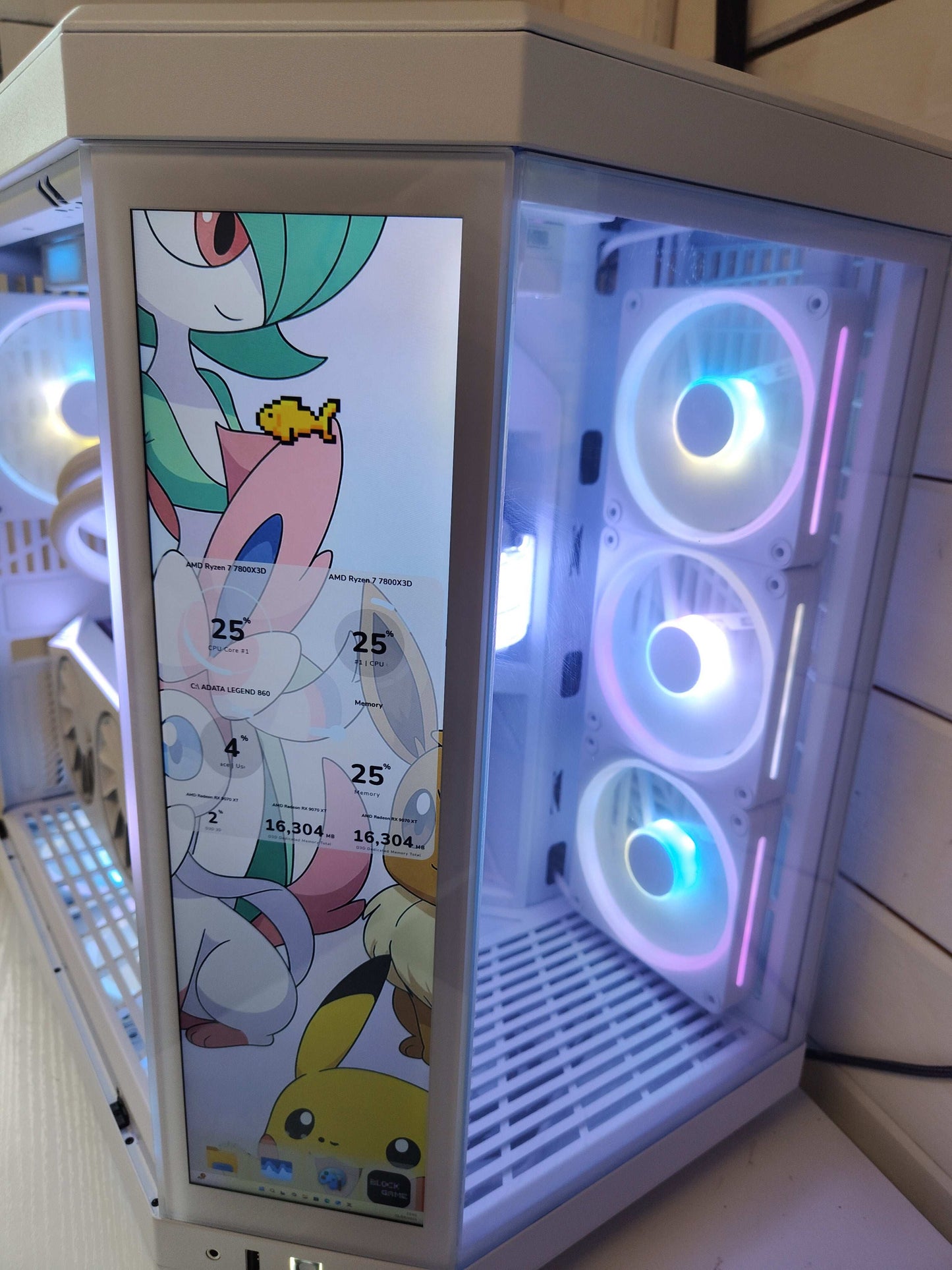 Hyte Touch โ Ryzen 7 7800X + RX 9070 XT | 32GB RAM | 2TB NVMe SSD | Gaming PC
