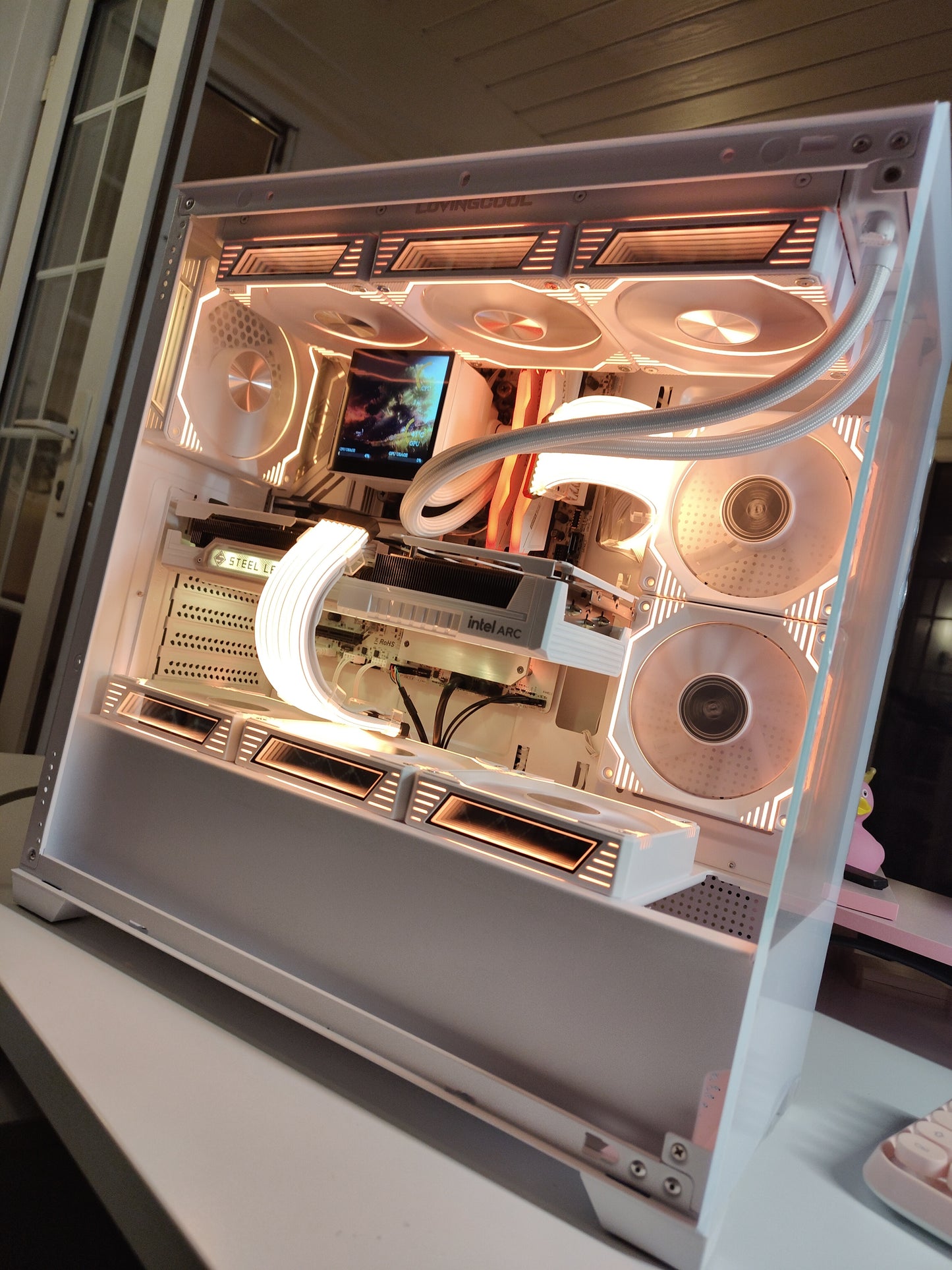 Lydia AM5 โ Ryzen 5 9600X | Arc B580 12GB | 32GB DDR5 | 1TB NVMe | 360mm AIO w/ Screen