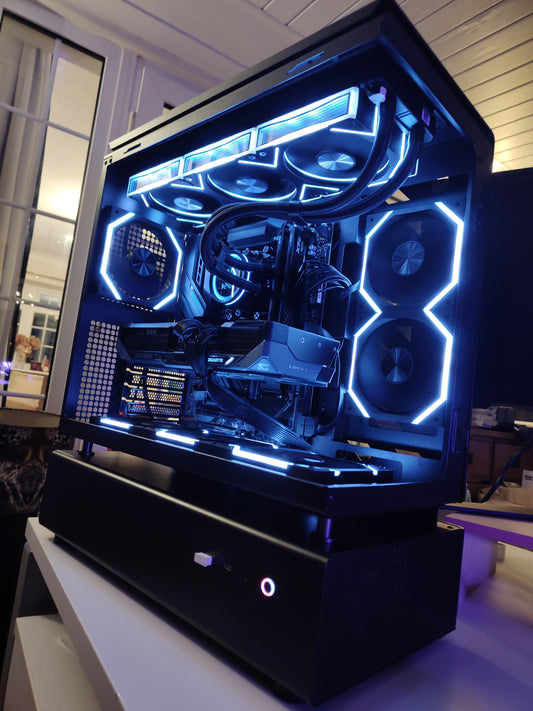 The N80 Stormstrike Ultra — RX 9070 XT • Ryzen 5 7500X3D • 32GB DDR5 • 2TB NVMe • ARGB AIO