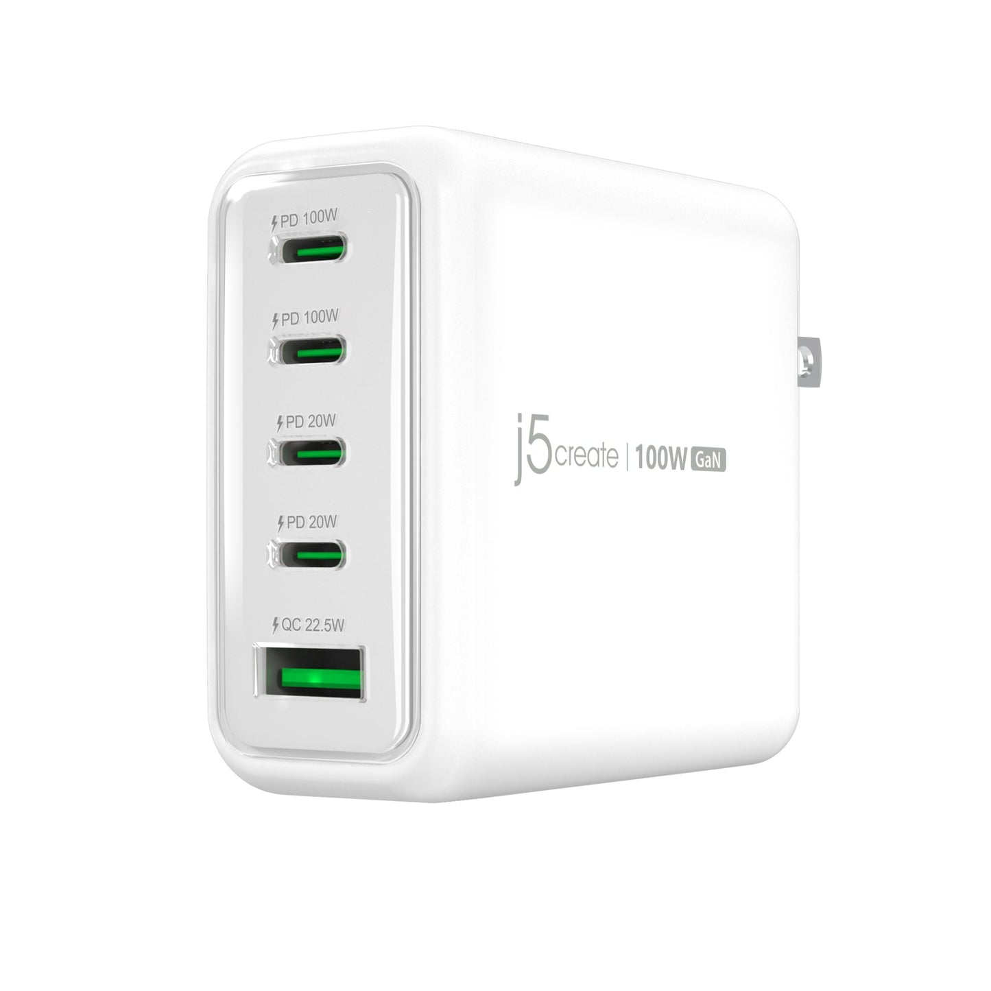 J5CREATE 100W GAN USB-C 5-PORT CHARGER