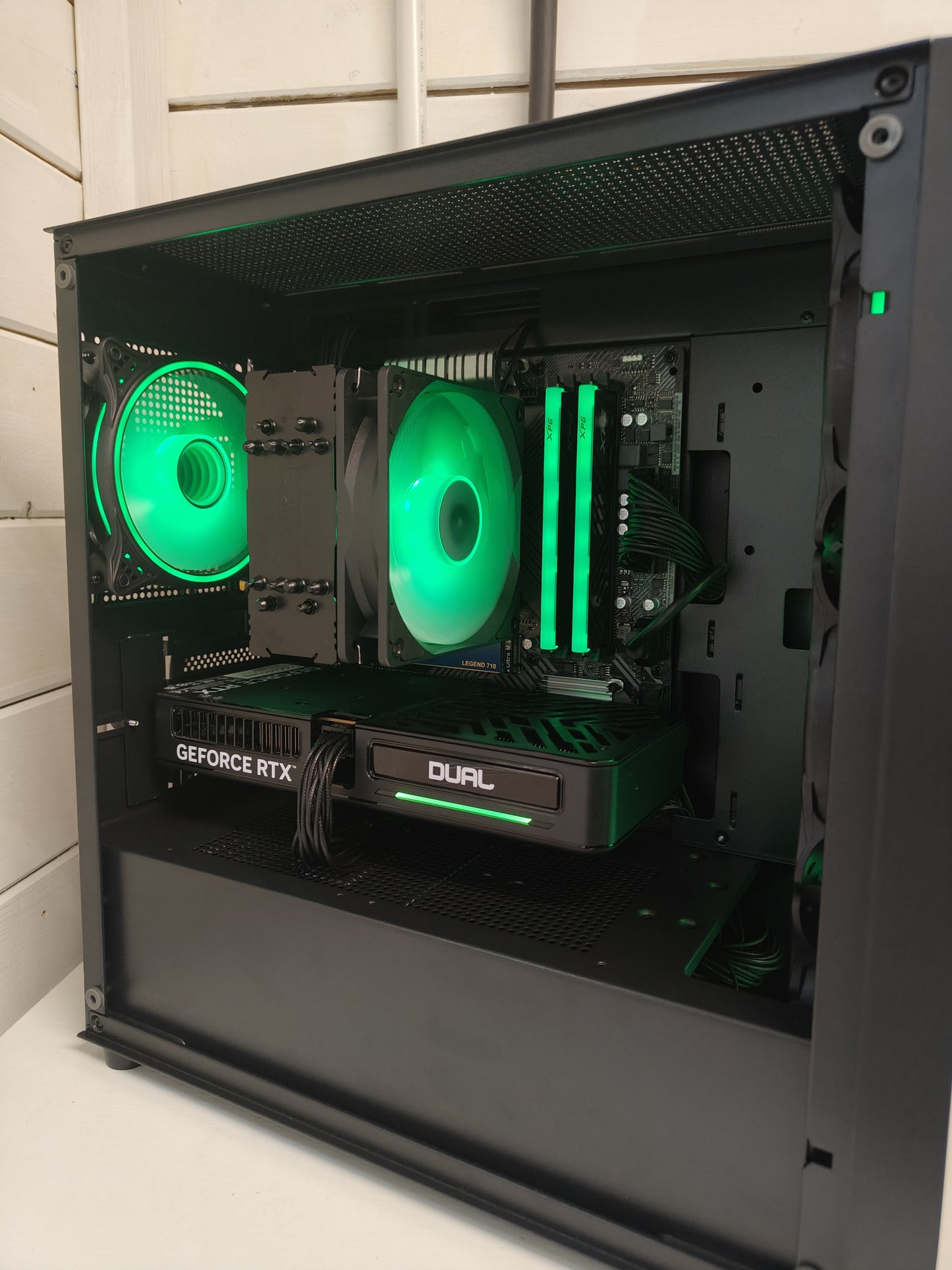 Lucid Black – Ryzen 5 5600 + RTX 5060 | 32GB RAM | 1TB SATA SSD | Gaming PC