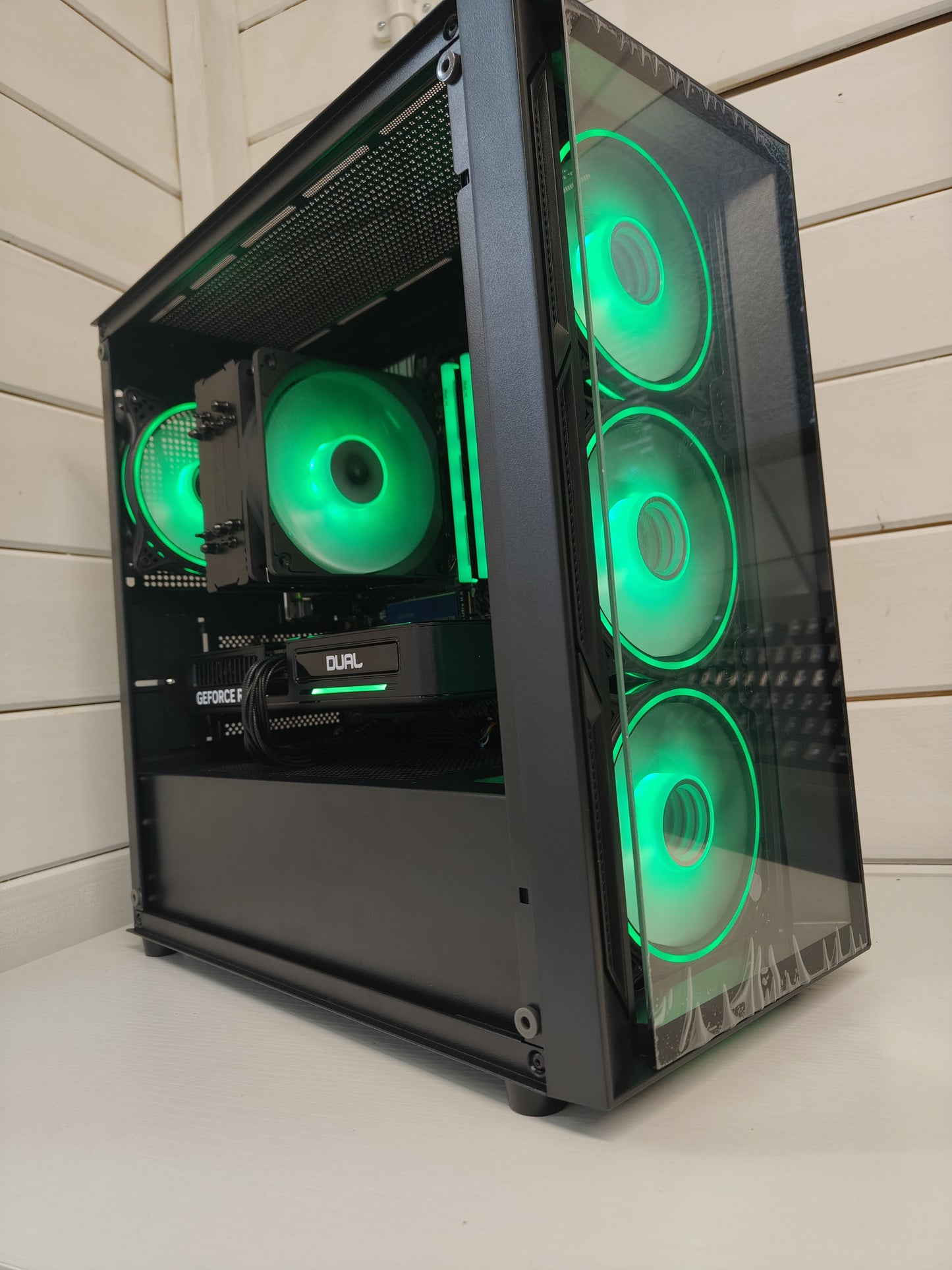 Lucid Black – Ryzen 5 5600 + RTX 5060 | 32GB RAM | 1TB SATA SSD | Gaming PC