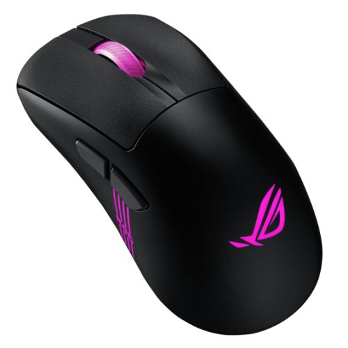 Asus ROG Keris II Origin Wireless Lightweight RGB Gaming Mouse, Wired/Wireless/Btooth, AimPoint Pro Sensor, Push-Fit Switch Socket, 42000 DPI, Black