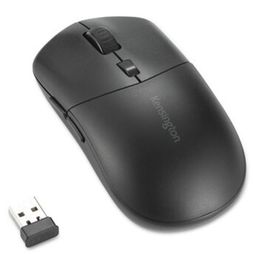 Kensington MY430 EQ Rechargeable Wireless/Bluetooth Mouse, Connect to 3 Devices, 2400 DPI, 6 Buttons, 4 Months Battery, Black