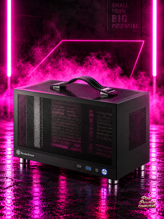 The Machine Killer, Portable Setup | Compact Gaming PC + 27" 200Hz Monitor + Keyboard, Mouse & Headset