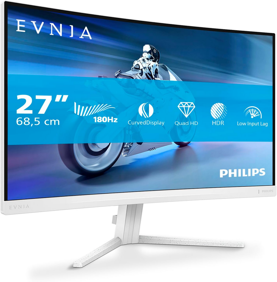 Philips 27" EVNIA 5000 27M2C5501/00 2560x1440 Fast VA 180HZ 1ms Curved Widescreen Ambiglow Gaming Monitor
