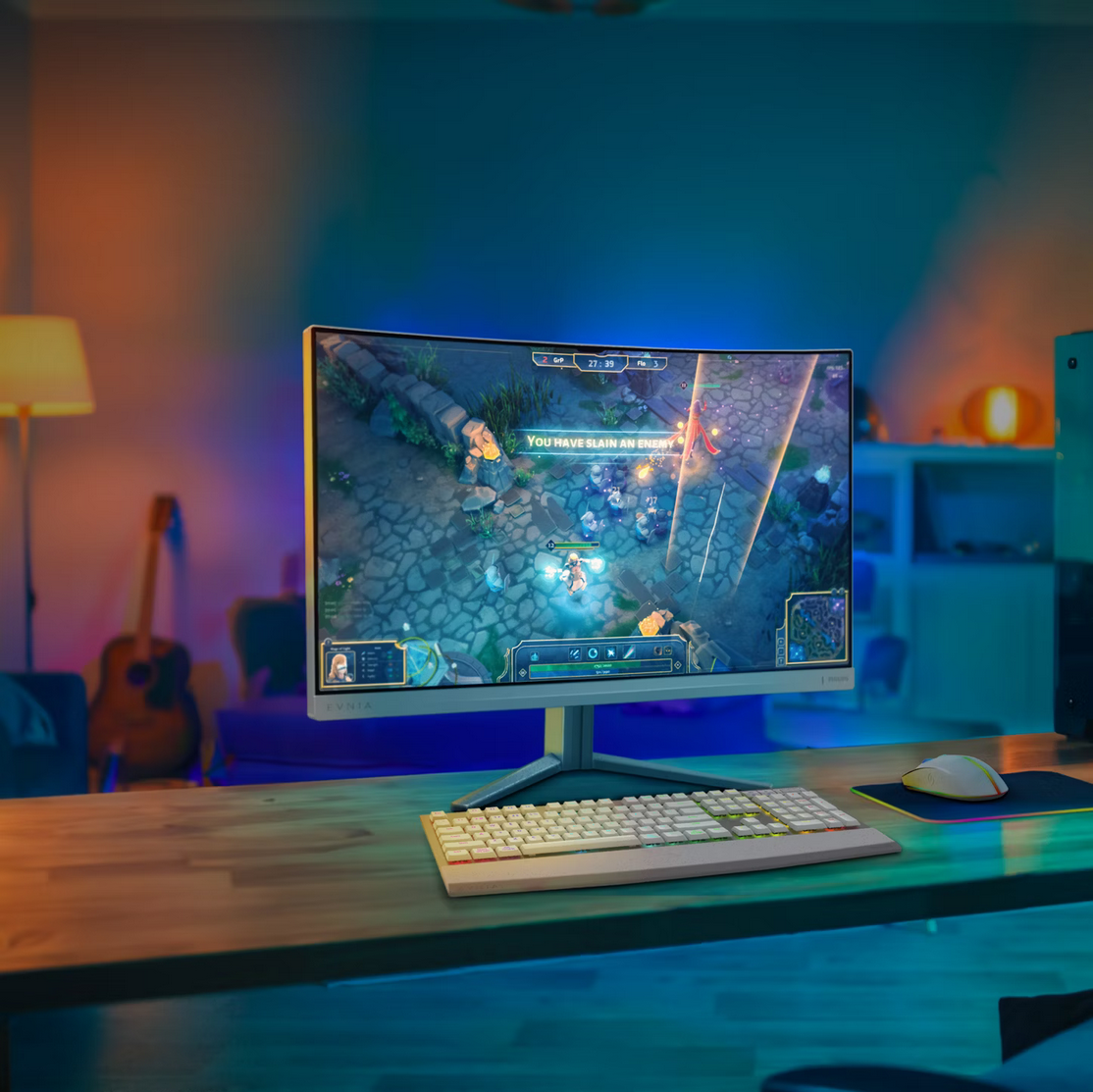 Philips 27" EVNIA 5000 27M2C5501/00 2560x1440 Fast VA 180HZ 1ms Curved Widescreen Ambiglow Gaming Monitor