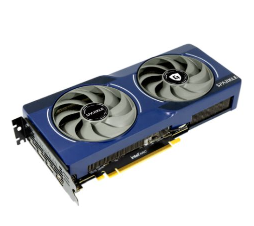 Sparkle Intel Arc B570 GUARDIAN OC, 10GB DDR6, HDMI, 3 DP, 2660MHz Clock, Blue Breathing Light, Overclocked