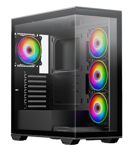 Solus Black – i5-12400F + RTX 5060 | 32GB RAM | 1TB SATA SSD | Gaming PC