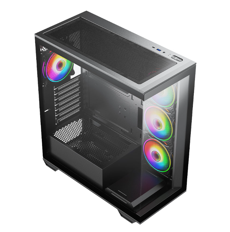 Solus Black – i5-12400F + RTX 5060 | 32GB RAM | 1TB SATA SSD | Gaming PC
