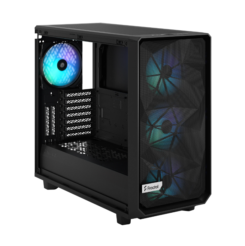 Meshify Black – Ryzen 7 9800X + RTX 5080 | 64GB RAM | 2TB NVMe SSD | Gaming PC