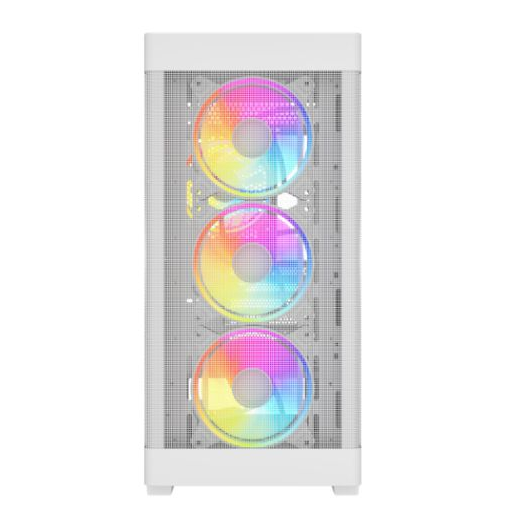 White 1440p Gaming PC & Pick Your GPU Ryzen 7 5700X (RTX 5060 / RX 9060 XT / Intel Arc B580)