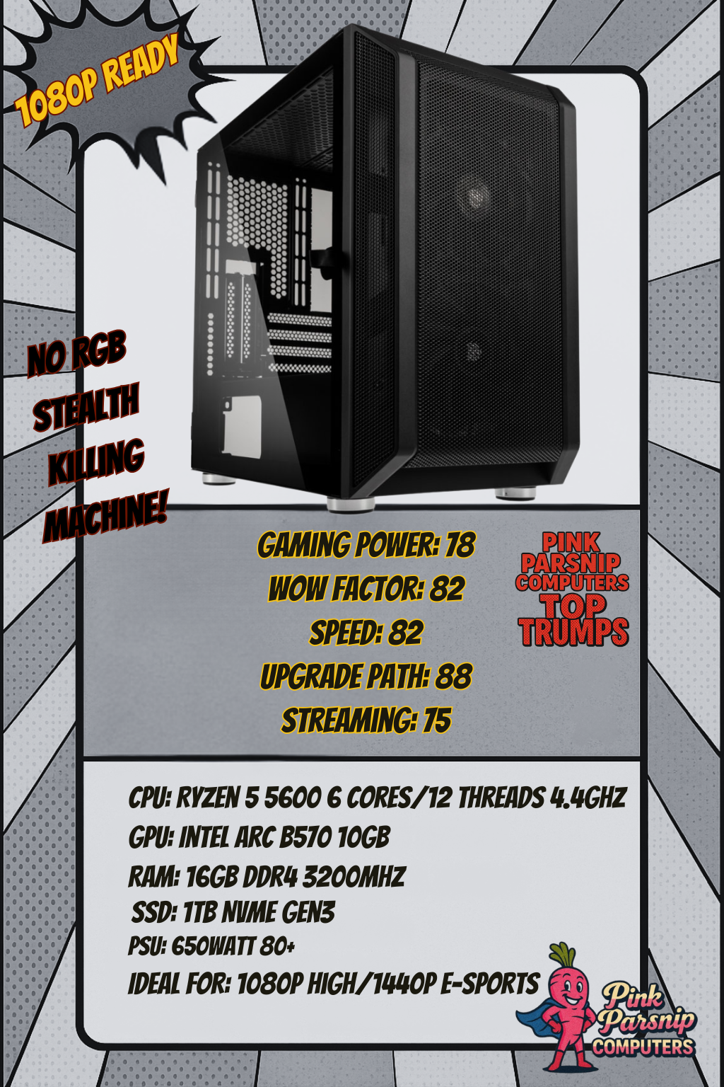 Spectre – AM4 Starter (Ryzen 5 5600 / Arc B570 10GB)
