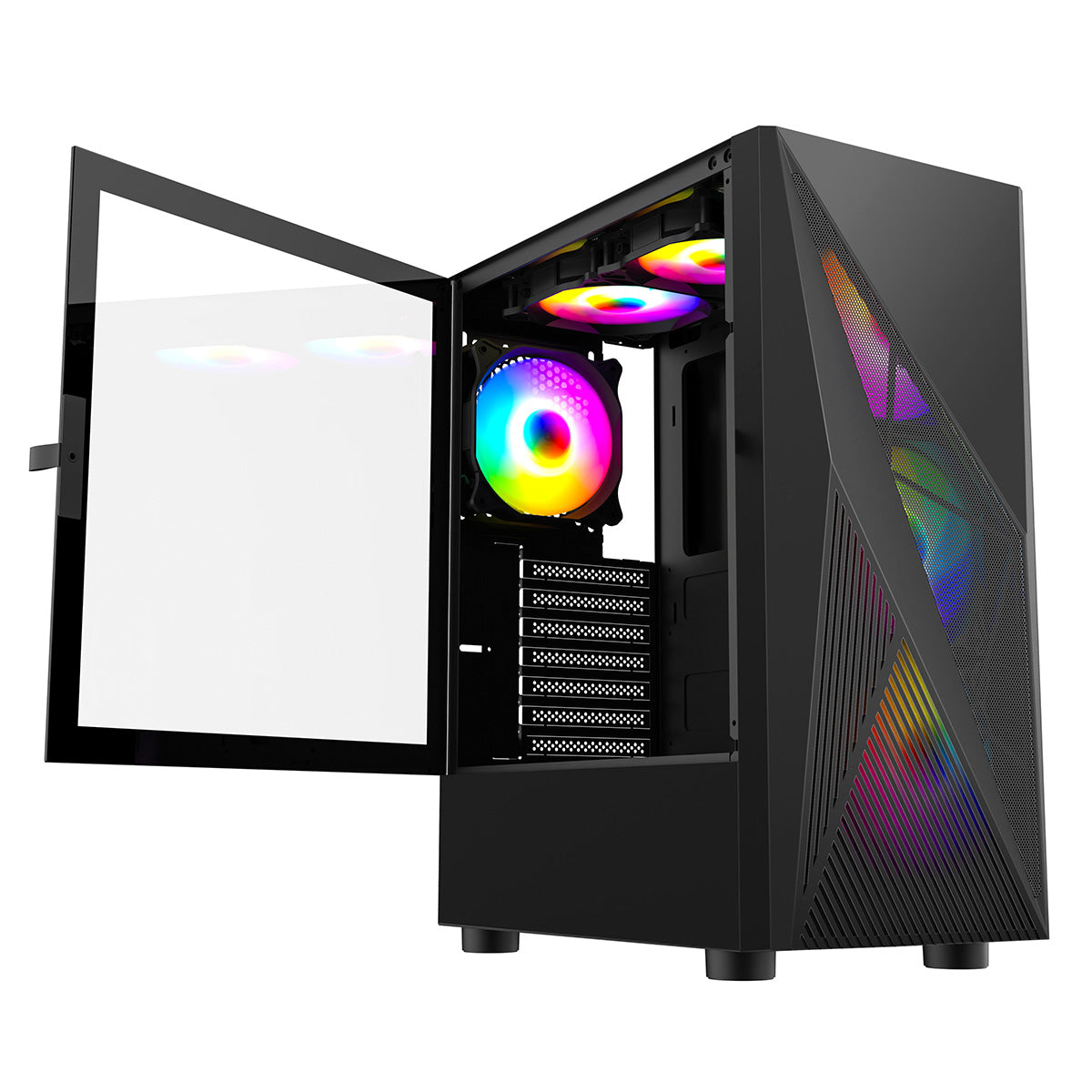 The Brandon 1080p โ Ryzen 3 3300X, RX 580 8GB, 16GB RAM, 2TB SSD, Windows 11 โ CiT Falcon ARGB Gaming PC