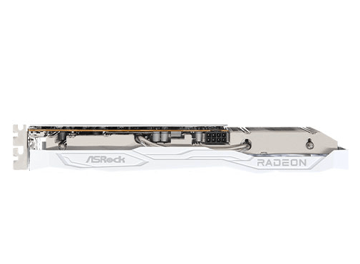 Asrock RX6600 Challenger White 8GB, 8GB GDDR6, HDMI, 3 DP, 2491MHz Clock, 0dB Cooling - Pink Parsnip Computers