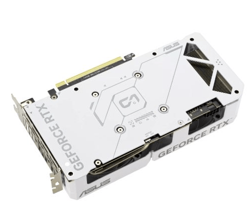Asus DUAL RTX4060 EVO White OC, 8GB DDR6, HDMI, 3 DP, 2535MHz Clock, Overclocked - Pink Parsnip Computers