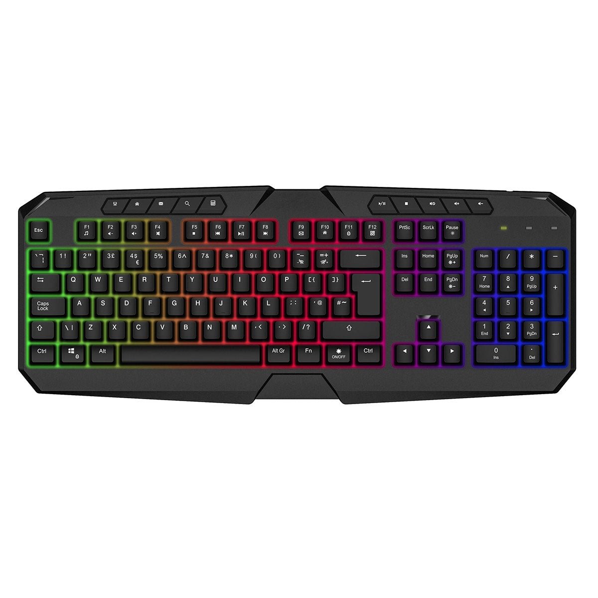 Avenger Rainbow Keyboard and Mouse Kit - Pink Parsnip Computers