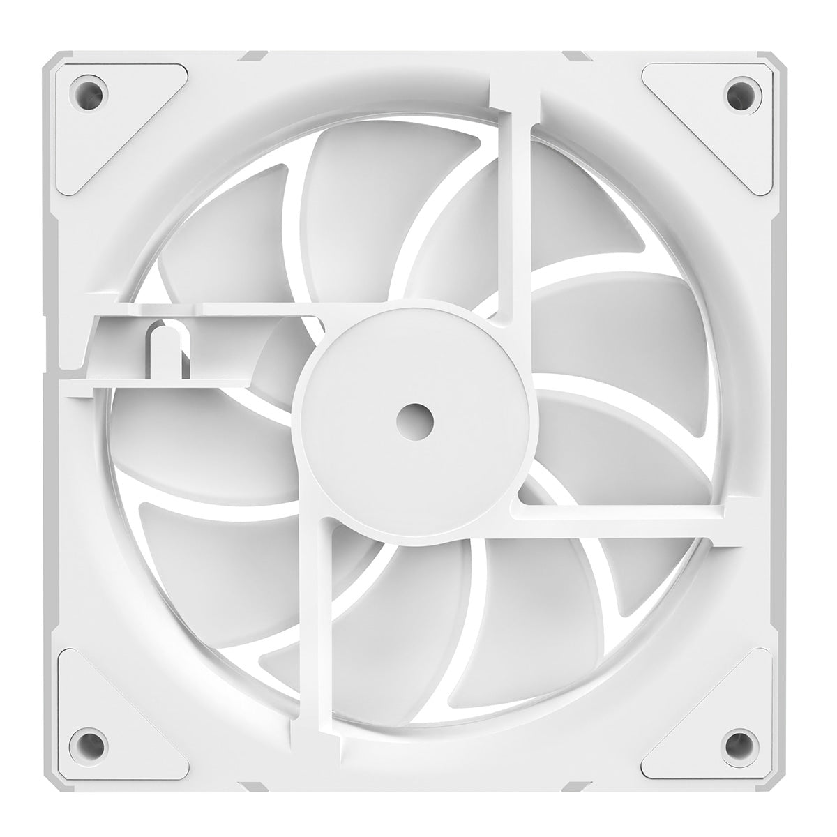 Powercool Aura 120mm ARGB PWM Infinity Fan โ Triple Pack (White) Reverse Blade