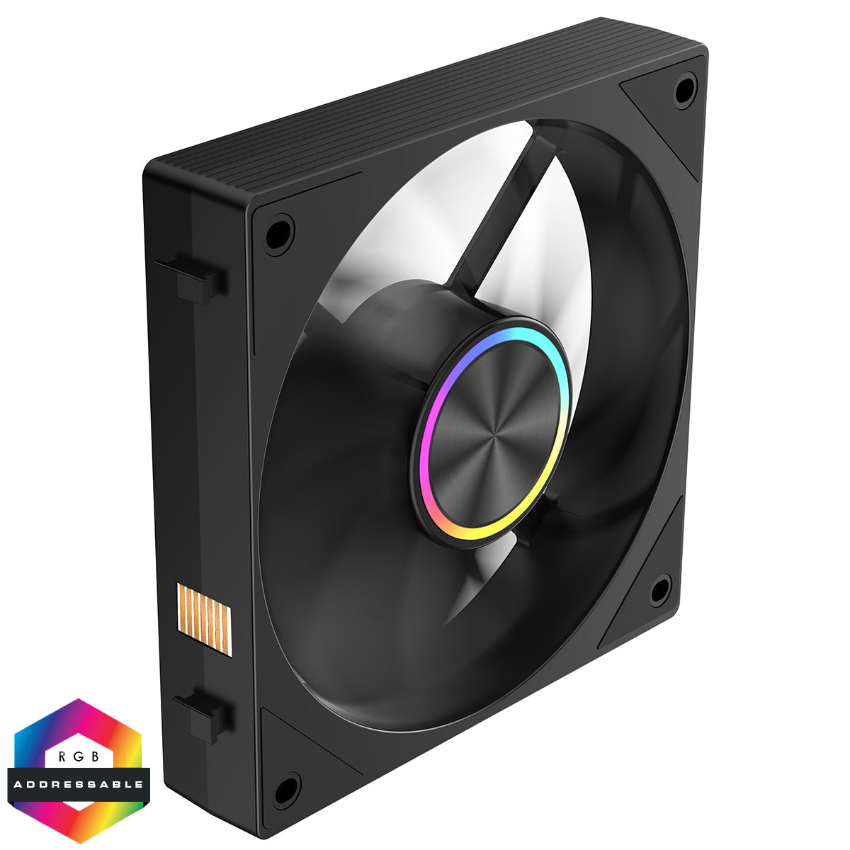 Powercool Velocity 120mm Reverse FDB Black 4pin PWM Cooling Fan