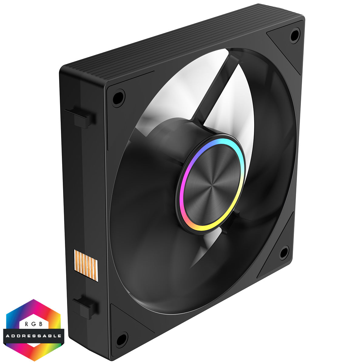 Powercool Velocity 120mm FDB Black 4pin PWM Cooling Fan