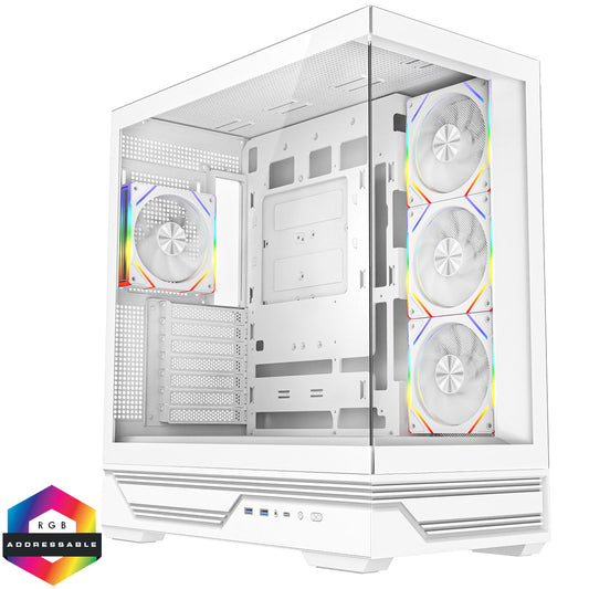 The Haymaker RTX 5070 White Gaming PC | Ryzen 7 7800X3D | 32GB DDR5 | 1TB NVMe | 360mm AIO | Windows 11