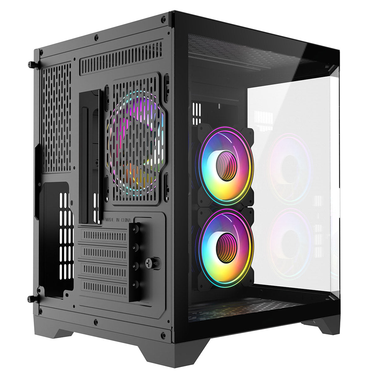 Eclipse 240 โ Dual-Chamber Micro-ATX Case (Celsius Edition, 3 ร Infinity ARGB Fans)
