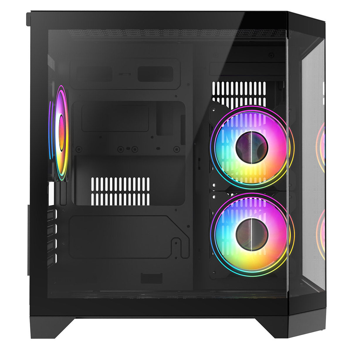 Eclipse 240 โ Dual-Chamber Micro-ATX Case (Celsius Edition, 3 ร Infinity ARGB Fans)