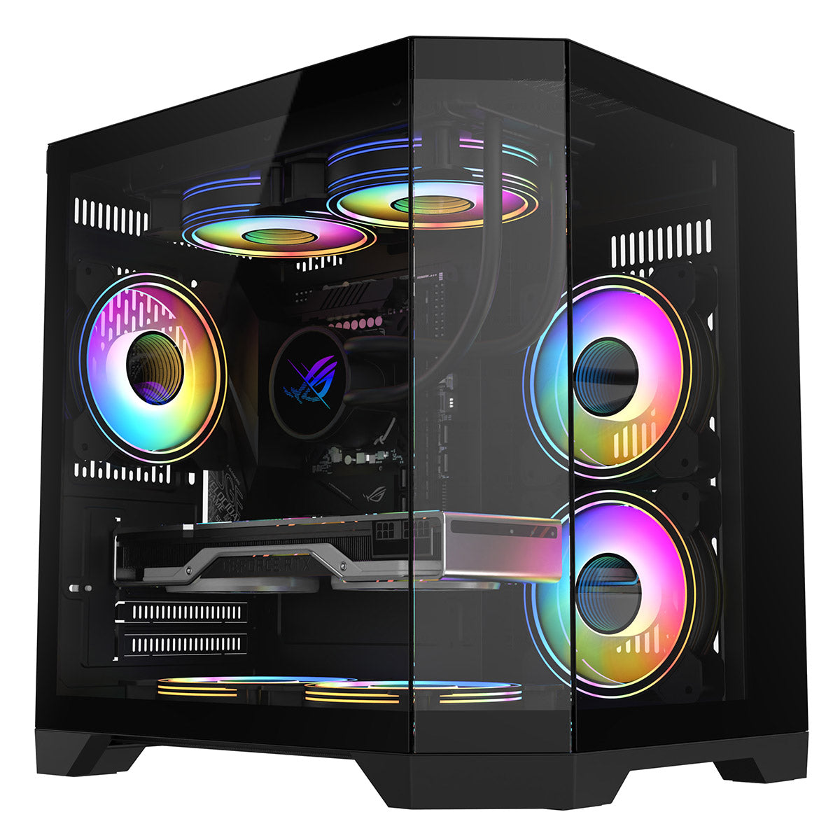 Eclipse 240 โ Dual-Chamber Micro-ATX Case (Celsius Edition, 3 ร Infinity ARGB Fans)