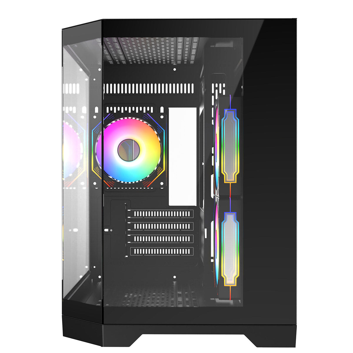 Eclipse 240 โ Dual-Chamber Micro-ATX Case (Black Edition, with 3ร Infinity ARGB Fans)