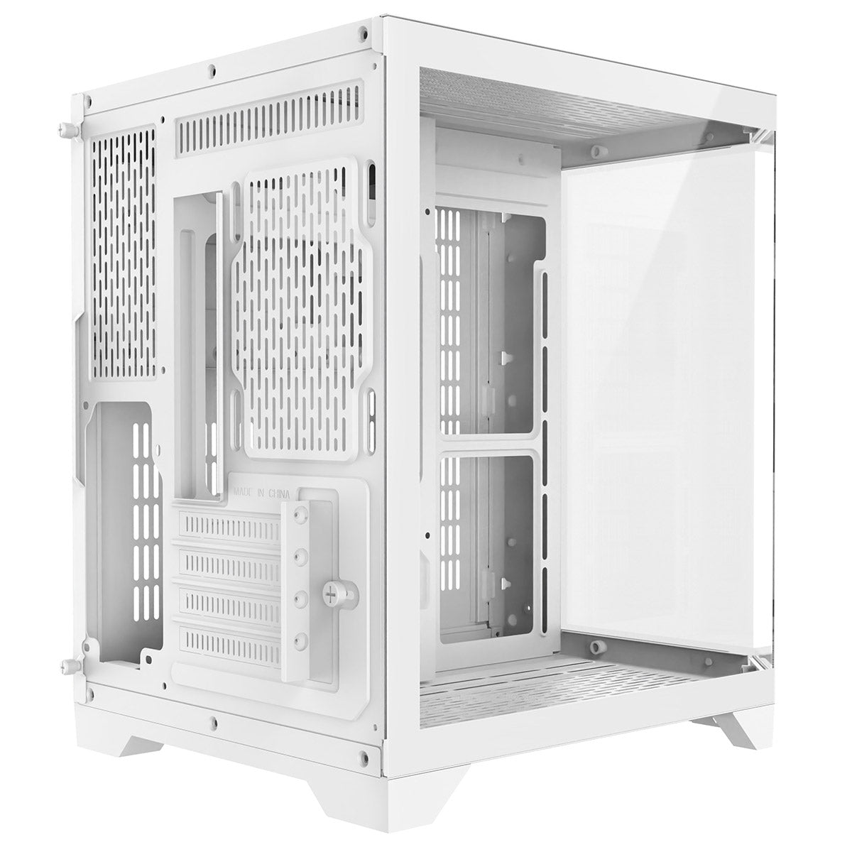 Eclipse 240 โ Dual-Chamber Micro-ATX Case (White Edition, No Fans Included)