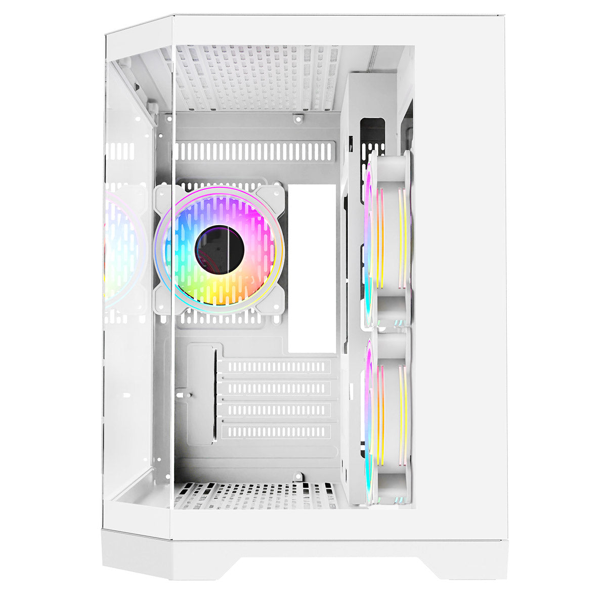 Eclipse 240 โ Dual-Chamber Micro-ATX Case (White Celsius Edition, with 3ร Infinity ARGB Fans)